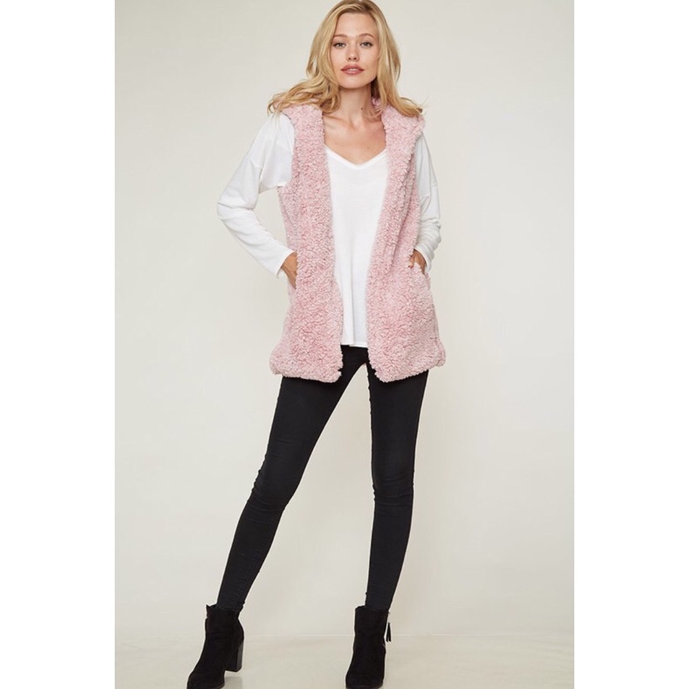 🌺5⭐️🎉HP🎉Teddy Sherpa Vest - Picture 5 of 6